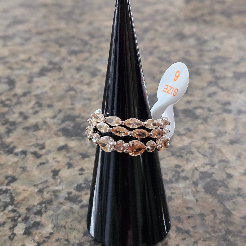 Bomb Party Rbp7189 Youre So Worth It Smokey Topaz Cubic Zirconia Sz 6 25$